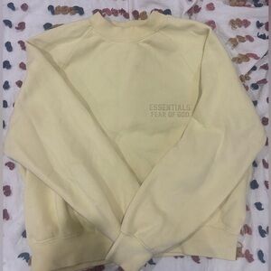 Fear Of God Essentials Garden Yellow Crew Neck